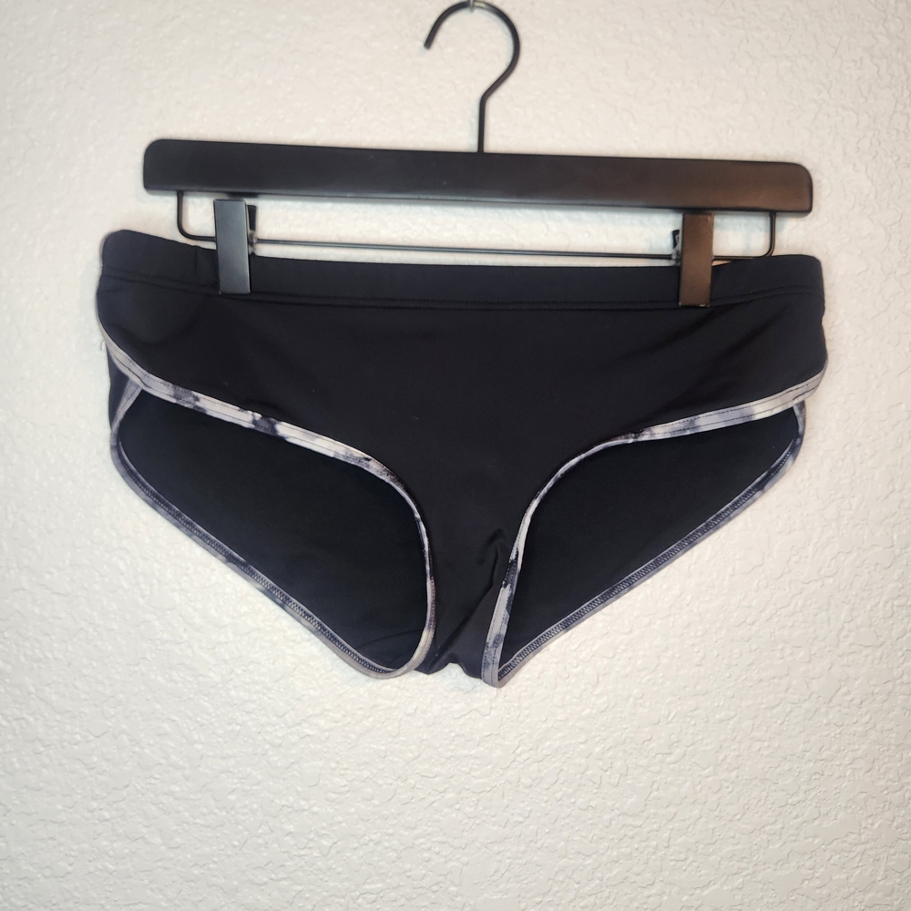 TYR Black Women's Swim Bottoms with Gray Trim